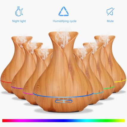 LED-RGB-Luftbefeuchter und Luftionisator 400 ml