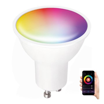 LED RGB Smart dimmbare Lampe GU10/5W/230V 2700-6500K Wi-Fi Tuya