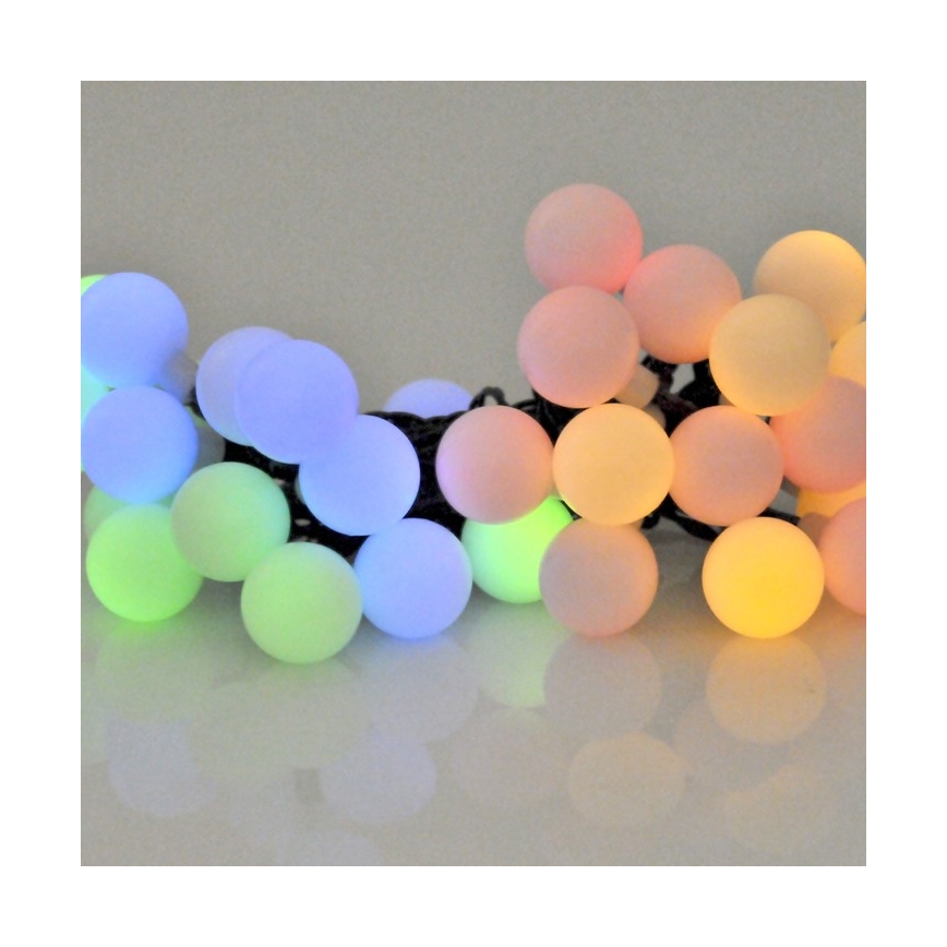 LED RGB Solar-Lichterkette PARTY 30xLED/1,2V 400 mAh 3,9 m IP44