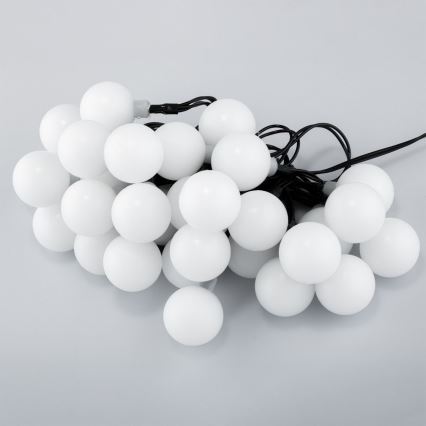 LED RGB Solar-Lichterkette PARTY 30xLED/1,2V 400 mAh 3,9 m IP44