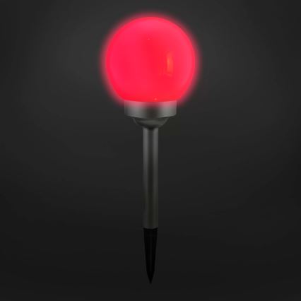 LED RGB Solarlampe BALL LED/0,2W/AA 1,2V/600mAh IP44