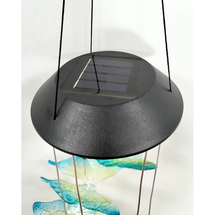 LED RGB Solarleuchte 6xLED/1,2V 300 mAh IP44 Schmetterling