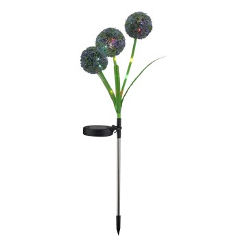 LED-RGB-Solarleuchte ALLIUM LED/1,2V 6500 600 mAh IP44 schwarz