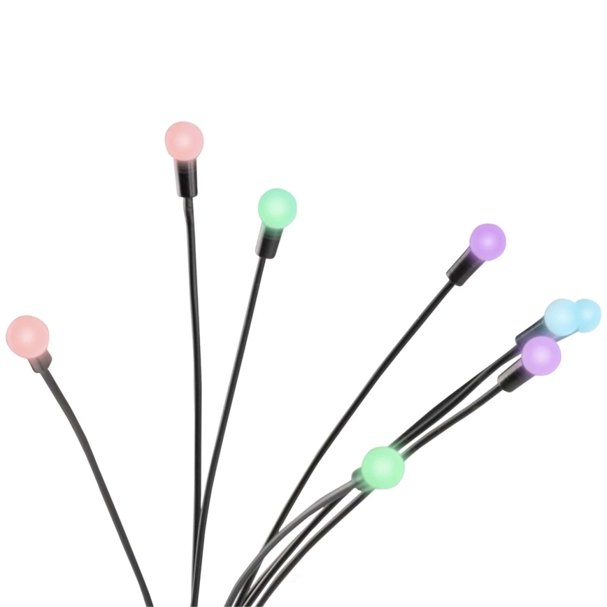 LED-RGB-Solarleuchte FIORINI 8xLED/1,2V 600mAh IP44 schwarz