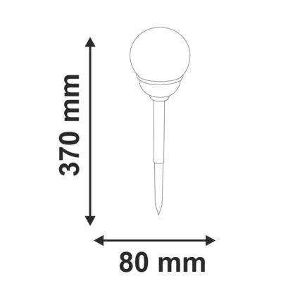 LED-RGB-Solarleuchte LED/0,04W/1,2V 600 mAh IP44