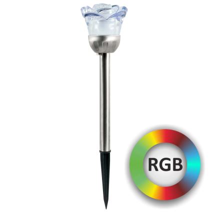 LED-RGB-Solarleuchte ROSE LED/1,2V IP44
