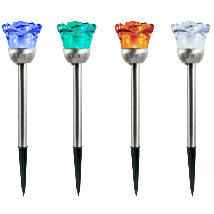 LED-RGB-Solarleuchte ROSE LED/1,2V IP44