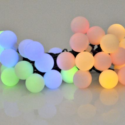 LED-RGB-Solarlichterkette PARTY 30xLED/1,2V 3,9 m IP44