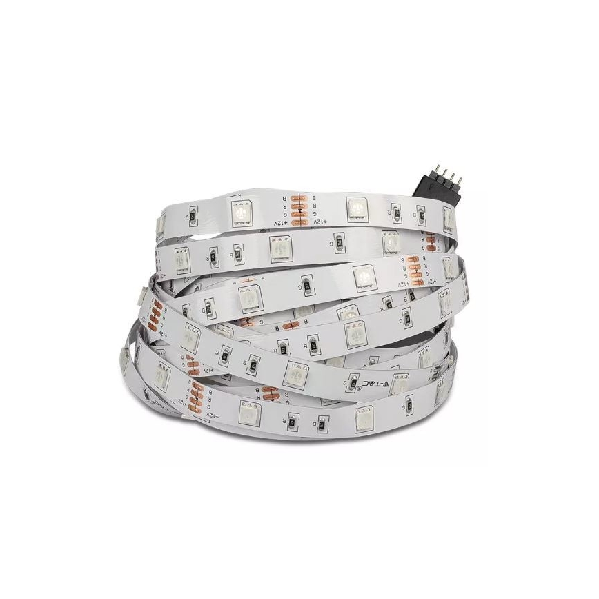 LED-RGB-Streifen 2x5m LED/4,8W/230V + FB