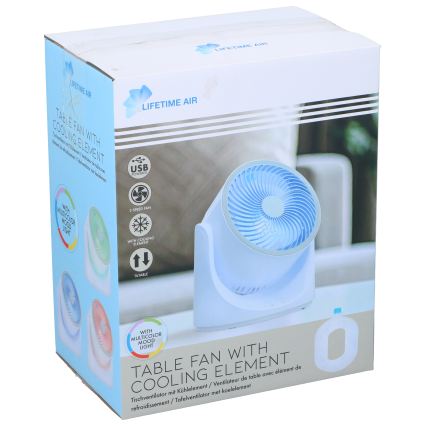 LED-RGB-Tischventilator mit Nebeleffekt 5V