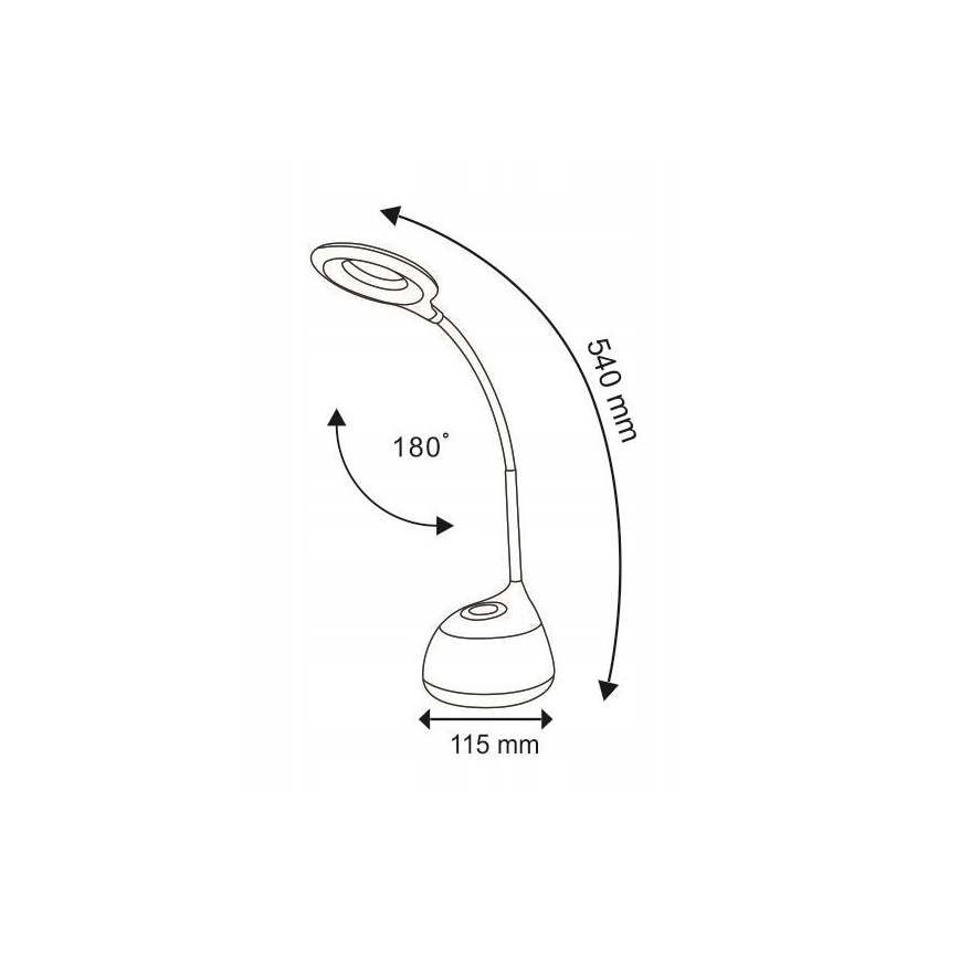 LED RGB Touch dimmbare Tischleuchte GALACTIC LED/5W/230V 1800 mAh