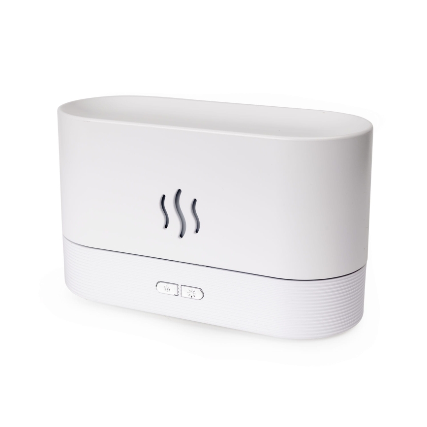 LED RGB Ultraschall Aroma-Diffusor und Luftbefeuchter mit Beleuchtung 180ml Weiß