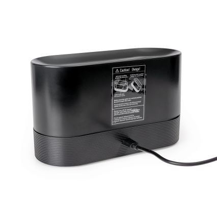 LED RGB Ultraschall-Aromadiffusor und Luftbefeuchter mit Hintergrundbeleuchtung 180ml schwarz