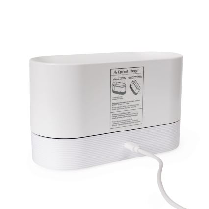 LED RGB Ultraschall-Aromadiffusor und Luftbefeuchter mit Hintergrundbeleuchtung 180ml weiß