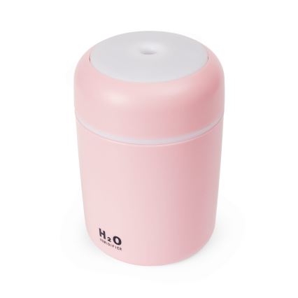 LED RGB Ultrasonic aroma diffuser und air humidifier LED/2W 300ml rosa