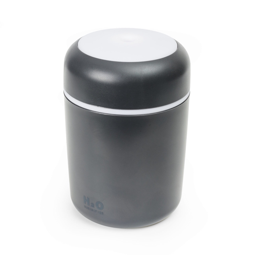 LED RGB Ultrasonic aroma diffuser und air humidifier LED/2W 300ml schwarz