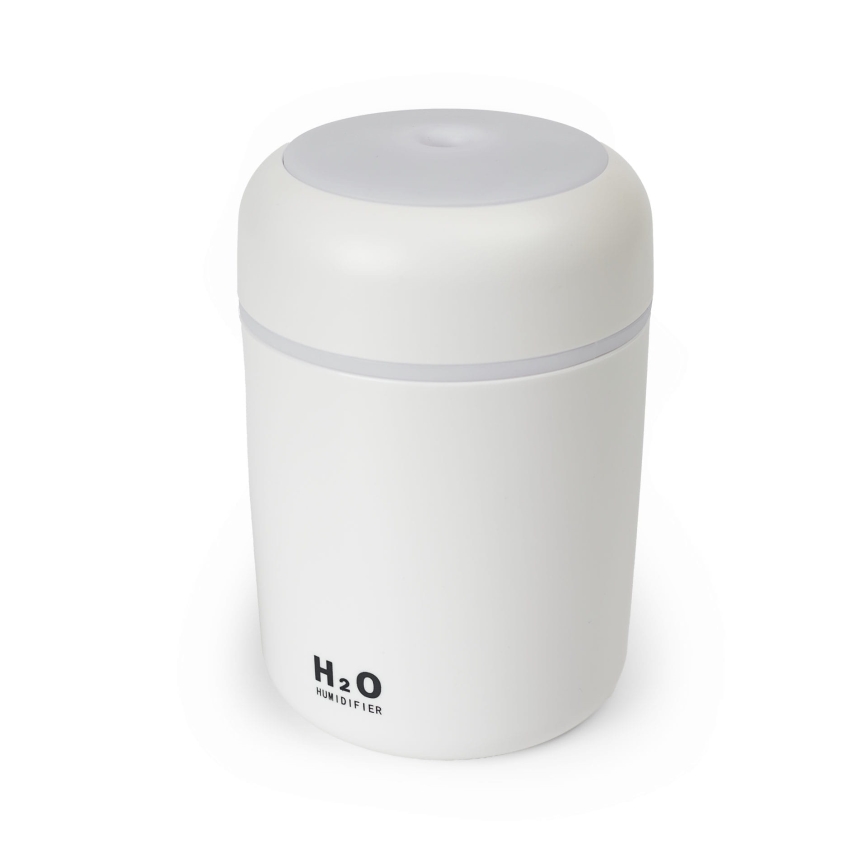 LED RGB Ultrasonic aroma diffuser und air humidifier LED/2W 300ml weiß