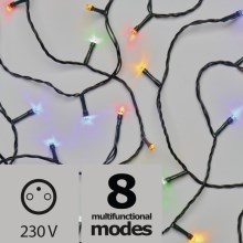 LED RGB Weihnachtskette 10 m 96xLED/3,6W/230V IP44