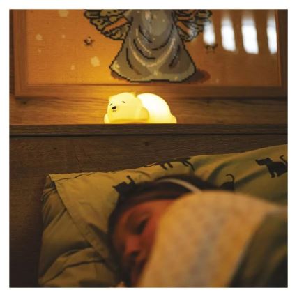 Wiederaufladbares RGB-LED-Touch-Nachtlicht LED/3,7V 1200 mAh Bär