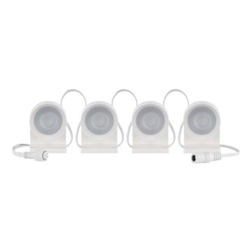 LED RGBIC+CCT Dekorationslichterkette mit Punktbeleuchtung GoSmart - Erweiterung 4xLED/7W/230V 85 cm Wi-Fi Tuya