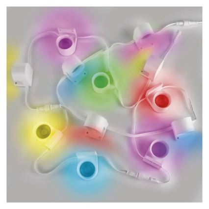 LED RGBIC+CCT Dekorative Kette mit Spotbeleuchtung GoSmart 12xLED/7W/230V 255 cm Wi-Fi Tuya