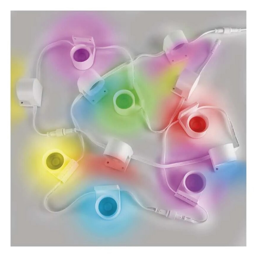 LED RGBIC+CCT Dekorative Kette mit Spotbeleuchtung GoSmart 12xLED/7W/230V 255 cm Wi-Fi Tuya