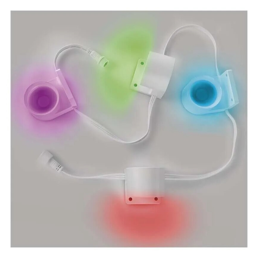 LED RGBIC+CCT Dekorative Kette mit Spotbeleuchtung GoSmart - Verlängerungs- 4xLED/7W/230V 85 cm Wi-Fi Tuya