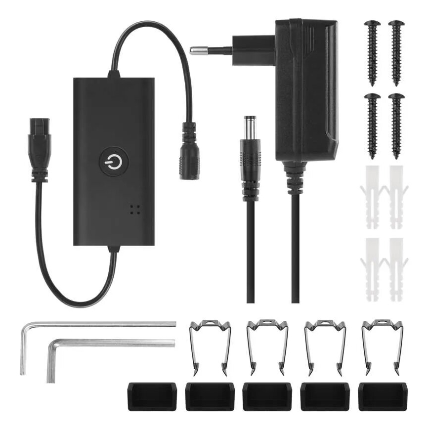LED RGBIC Dimmbare Stehleuchte GoSmart LED/20W/230V 2700K Wi-Fi Tuya