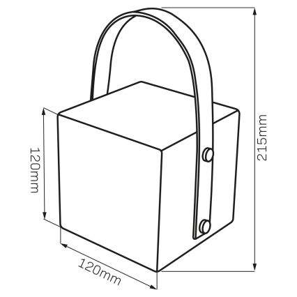 LED RGBW Außenleuchte MAJORKA, LED/0,5 W/5 V, USB, 1200 mAh, IP44, weiß