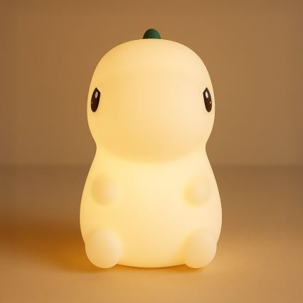 LED RGBW Dimmbares wiederaufladbares Nachtlicht mit Touch-Bedienung für Kinder DINO LED/1W/5V 1200 mAh