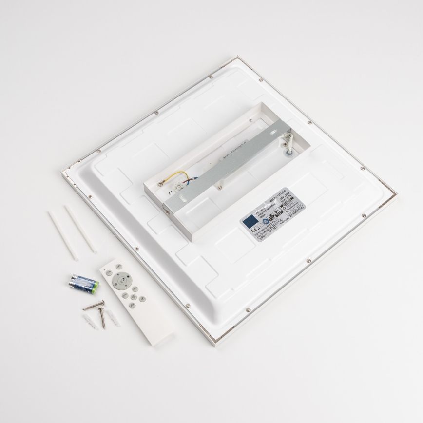 LED RGBW dimmbares Aufbau-LED-Panel, 22 W, 230 V, 2700–6500 K, 29,5 x 59,5 cm, weiß + Fernbedienung