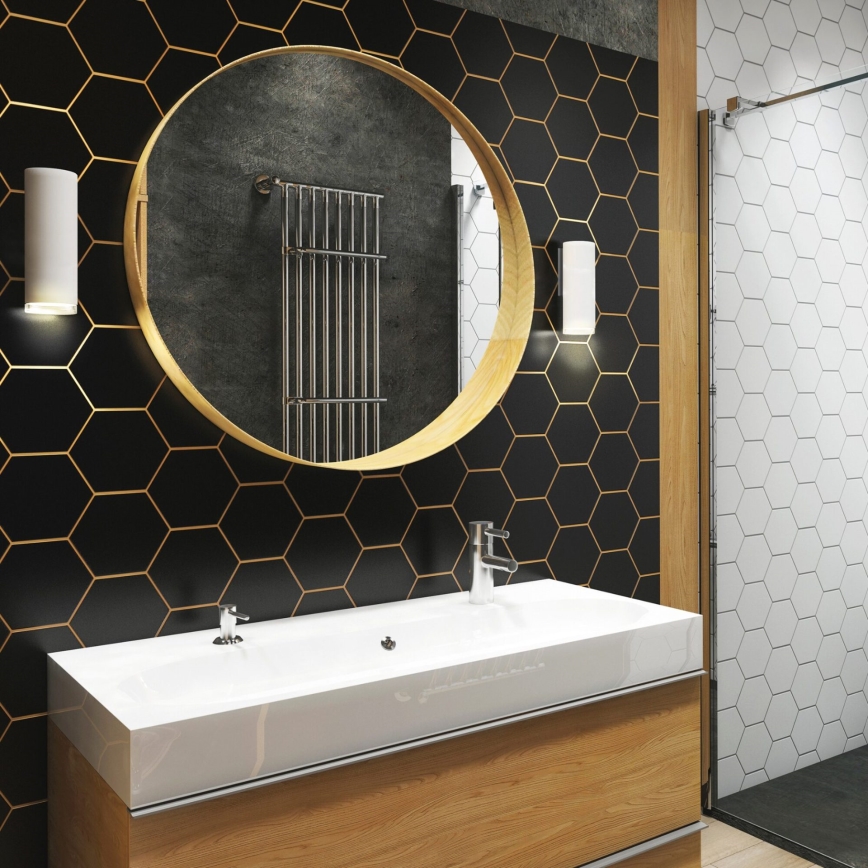 LED RGBW dimmbare Badezimmer-Wandleuchte TURYN 1xGU10/6W/230V 3000K IP44 weiß + Fernbedienung