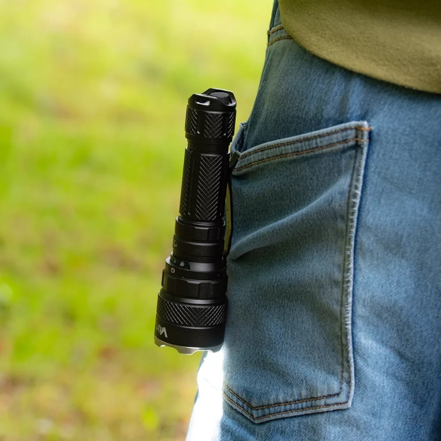 LED RGBW dimmbare wiederaufladbare Taschenlampe LED/15W/5V IP66 1500 lm 2000 mAh