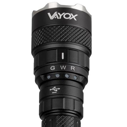 LED RGBW dimmbare wiederaufladbare Taschenlampe LED/15W/5V IP66 1500 lm 2000 mAh