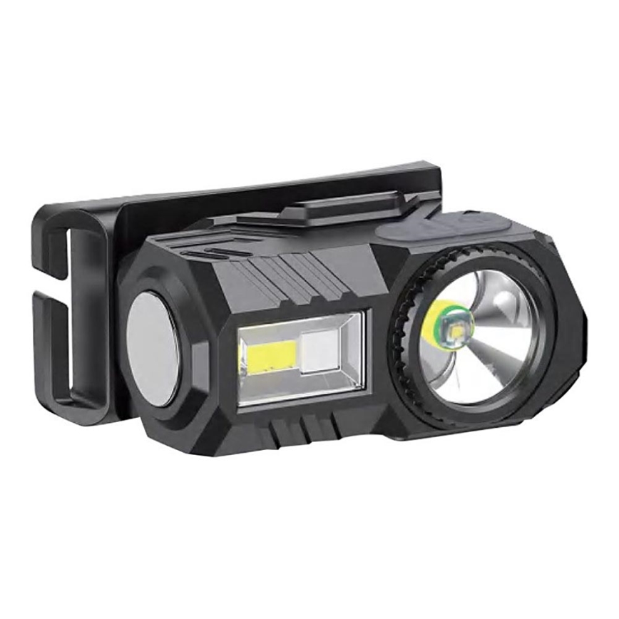 LED RGBW Dimmbare, aufladbare Stirnlampe USB LED/3W/5V IP43 190 glänzend 24 h 750 mAh