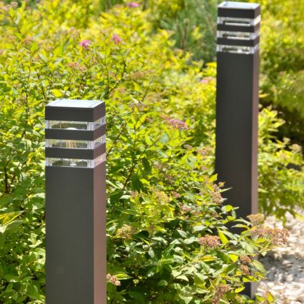 LED RGBW dimmbare Außenleuchte TEKSAS 1xE27/12W/230V 2700-6500K Wi-Fi 74 cm IP44 Anthrazit