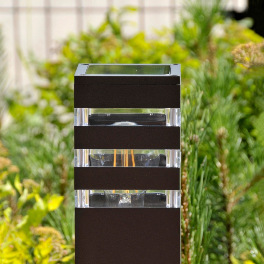 LED RGBW dimmbare Außenleuchte TEKSAS 1xE27/12W/230V 2700-6500K Wi-Fi 74 cm IP44 Anthrazit