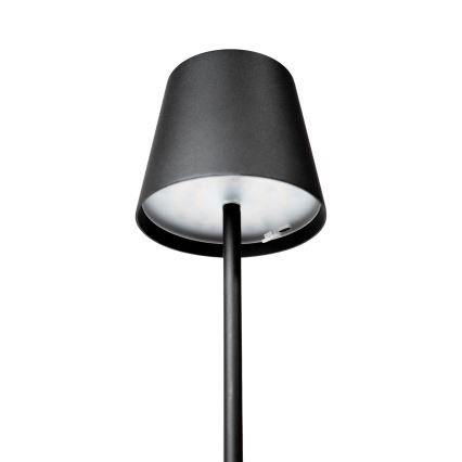 LED RGBW dimmbare, wiederaufladbare Außenlampe LED/1,5W/4000 mAh 3000K IP44 schwarz
