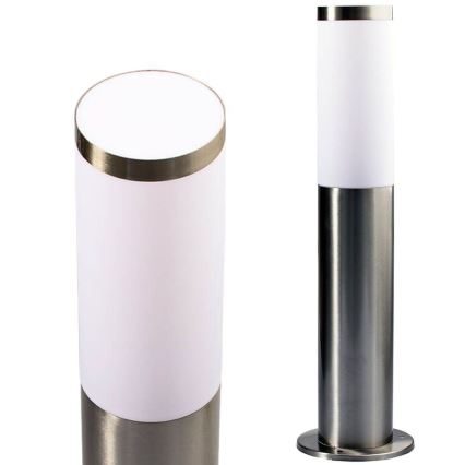 LED RGBW dimmbare Außenleuchte LIVIA 1xE27/6,5W/230V 2700-6500K Wi-Fi 45 cm IP44 silber