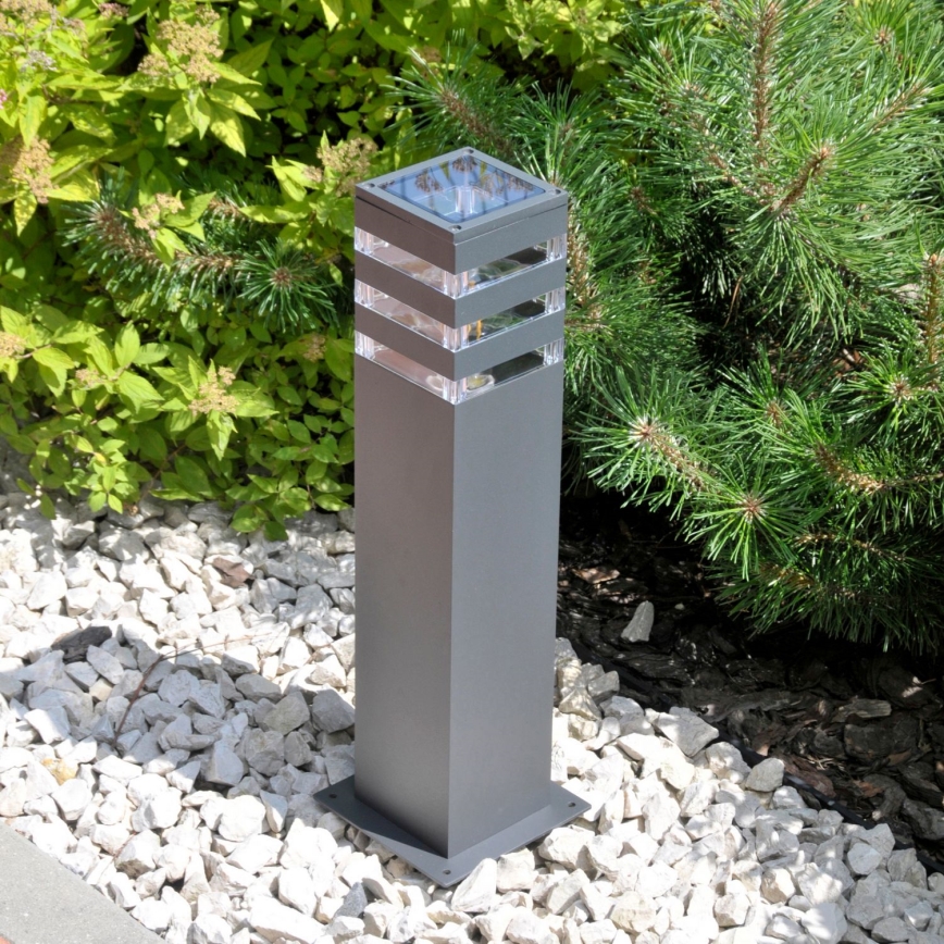 LED RGBW dimmbare Außenleuchte TEKSAS 1xE27/12W/230V 2700-6500K Wi-Fi 44 cm IP44 Anthrazit