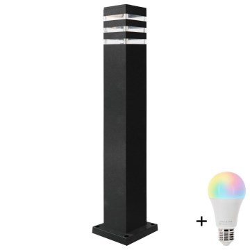 LED RGBW dimmbare Außenleuchte TEKSAS 1xE27/9W/230V 2700-6500K Wi-Fi 74 cm IP44 anthrazit