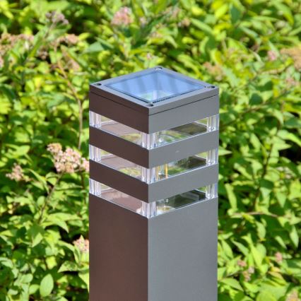 LED RGBW dimmbare Außenleuchte TEKSAS 1xE27/9W/230V 2700-6500K Wi-Fi 44 cm IP44 Anthrazit