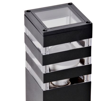 LED RGBW dimmbare Außenleuchte TEKSAS 1xE27/9W/230V 2700-6500K Wi-Fi 74 cm IP44 anthrazit