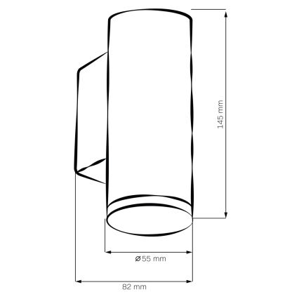 LED RGBW dimmbare Badezimmer-Wandleuchte TURYN 1xGU10/6,5W/230V 2700-6500K Wi-Fi IP44 weiß