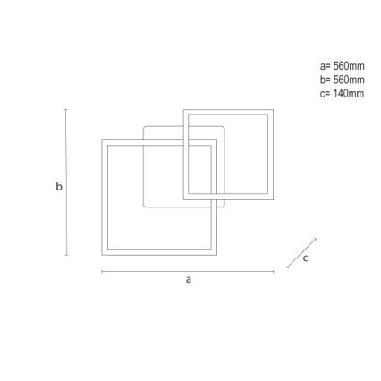 LED RGBW dimmbare Deckenleuchte LED/75W/230V 3000-6500K + Fernbedienung