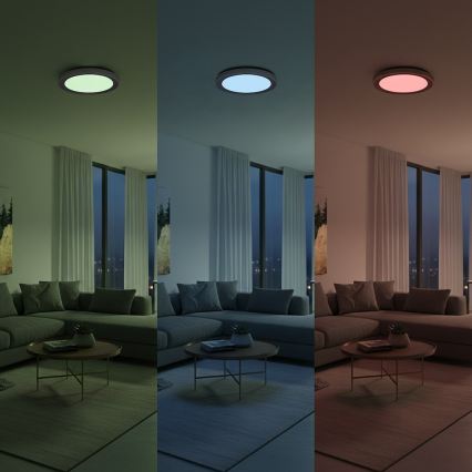 LED RGBW dimmbare Deckenleuchte MELO LED/36W/230V 3000-6000K Ø 39 cm weiß + Fernbedienung