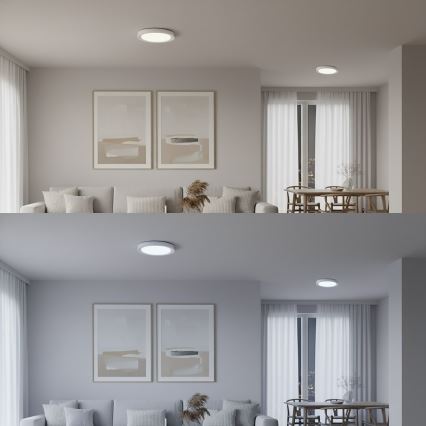 LED RGBW dimmbare Deckenleuchte MELO LED/36W/230V 3000-6000K Ø 39 cm weiß + Fernbedienung