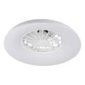 LED RGBW dimmbare Deckenleuchte mit Ventilator PLAVE PAN LED/24W/230V 3000-6500K Ø 48,5 cm weiß + Fernbedienung