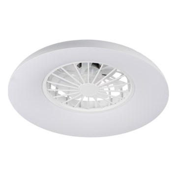 LED RGBW dimmbare Deckenleuchte mit Ventilator PLAVE PAN LED/24W/230V 3000-6500K Ø 48,5 cm weiß + Fernbedienung