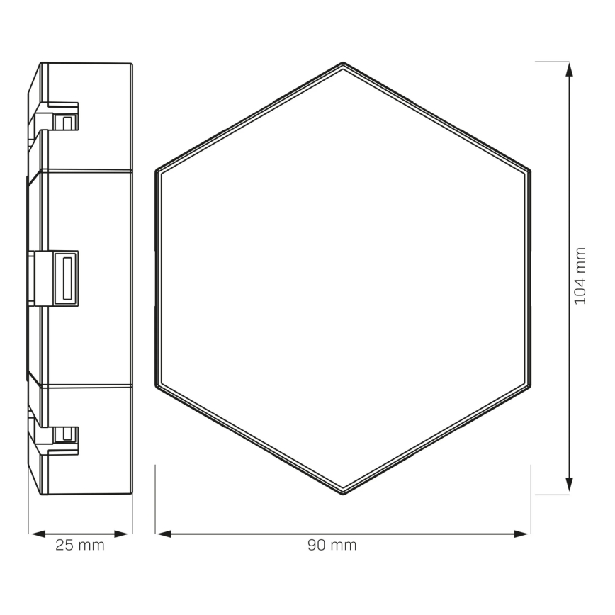 SET 9x LED RGBW Dimmbare Deko-Wandleuchte MAYA LED/1W/230V + Fernbedienung